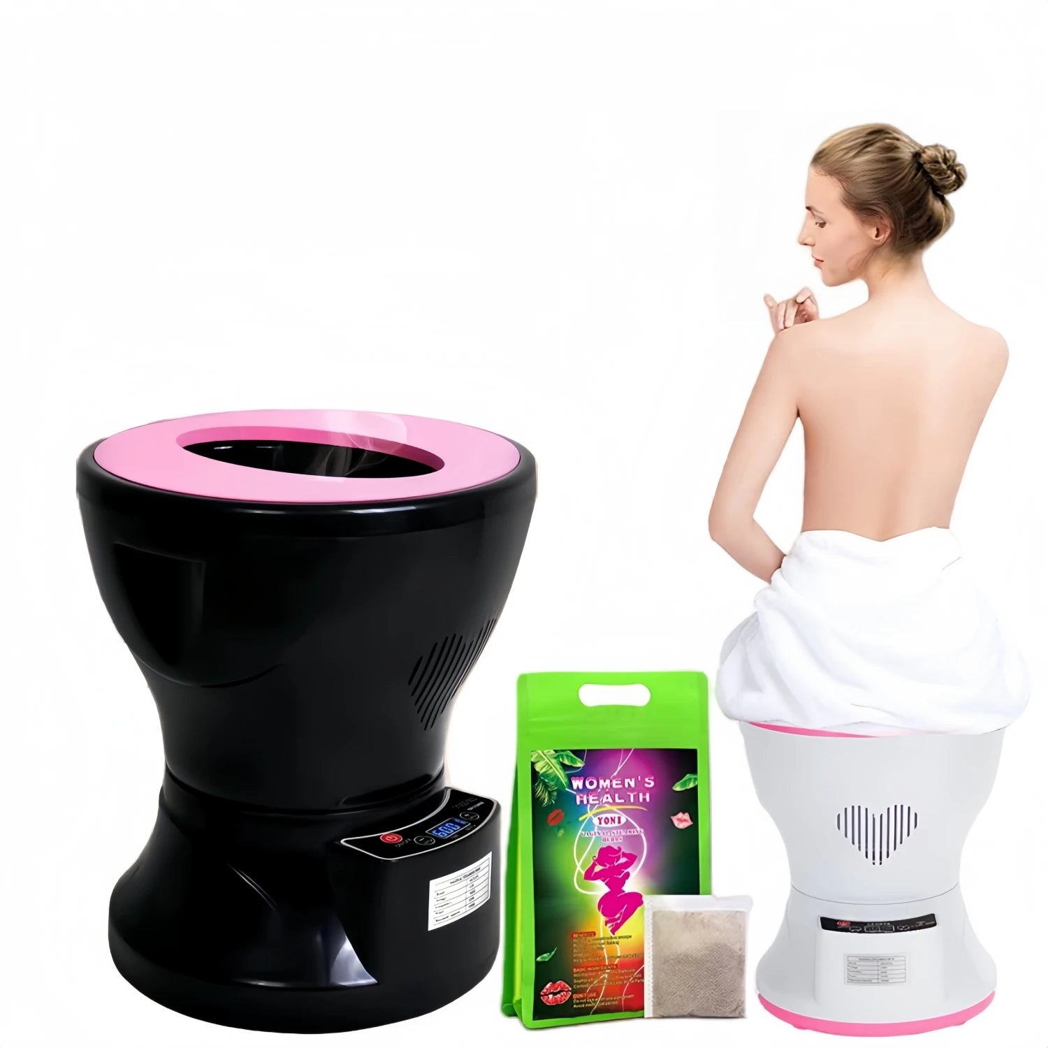MISSLI Electronic Yoni Steam Seat for Toilet Yoni Steam Chair Vaginal Steaming Tool