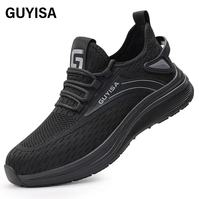 GUYISA New Safety Shoes Non-slip SRC European Standard Steel Toe Sneakers Safety Shoes