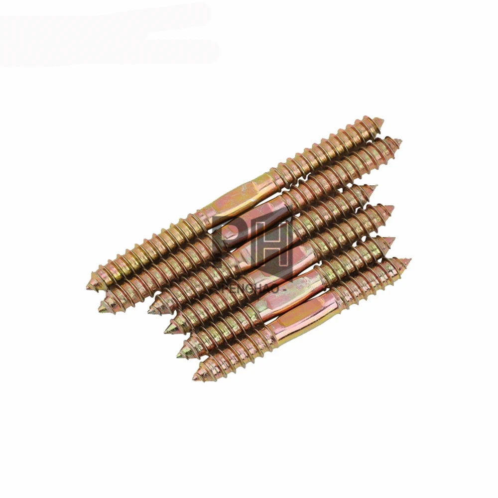 Self-Tapping Screw Wood to Metal Dowels Double Ended Furniture Fixing Self Tapping Screw Double Headed Bolt  Hanger Bolts
