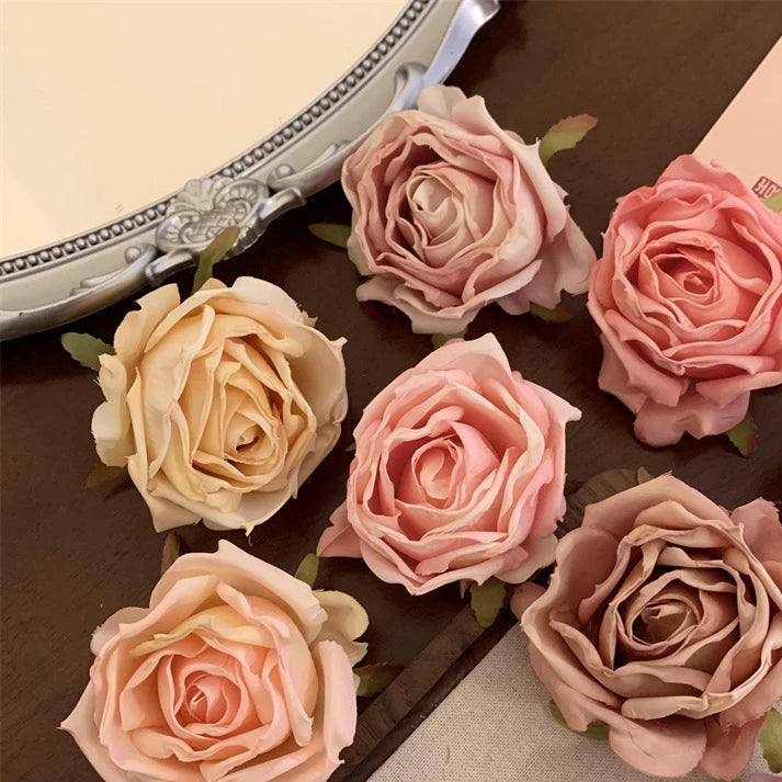 2026 New Arrival Rose Bud Simulation Flower Hair Clip Edge Clip