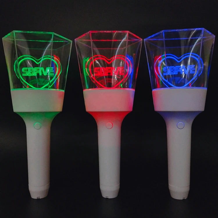 OEM ODM Customized LOGO Wireless DMX Remote Control LED Glowing Light Stick for Events Fans Club