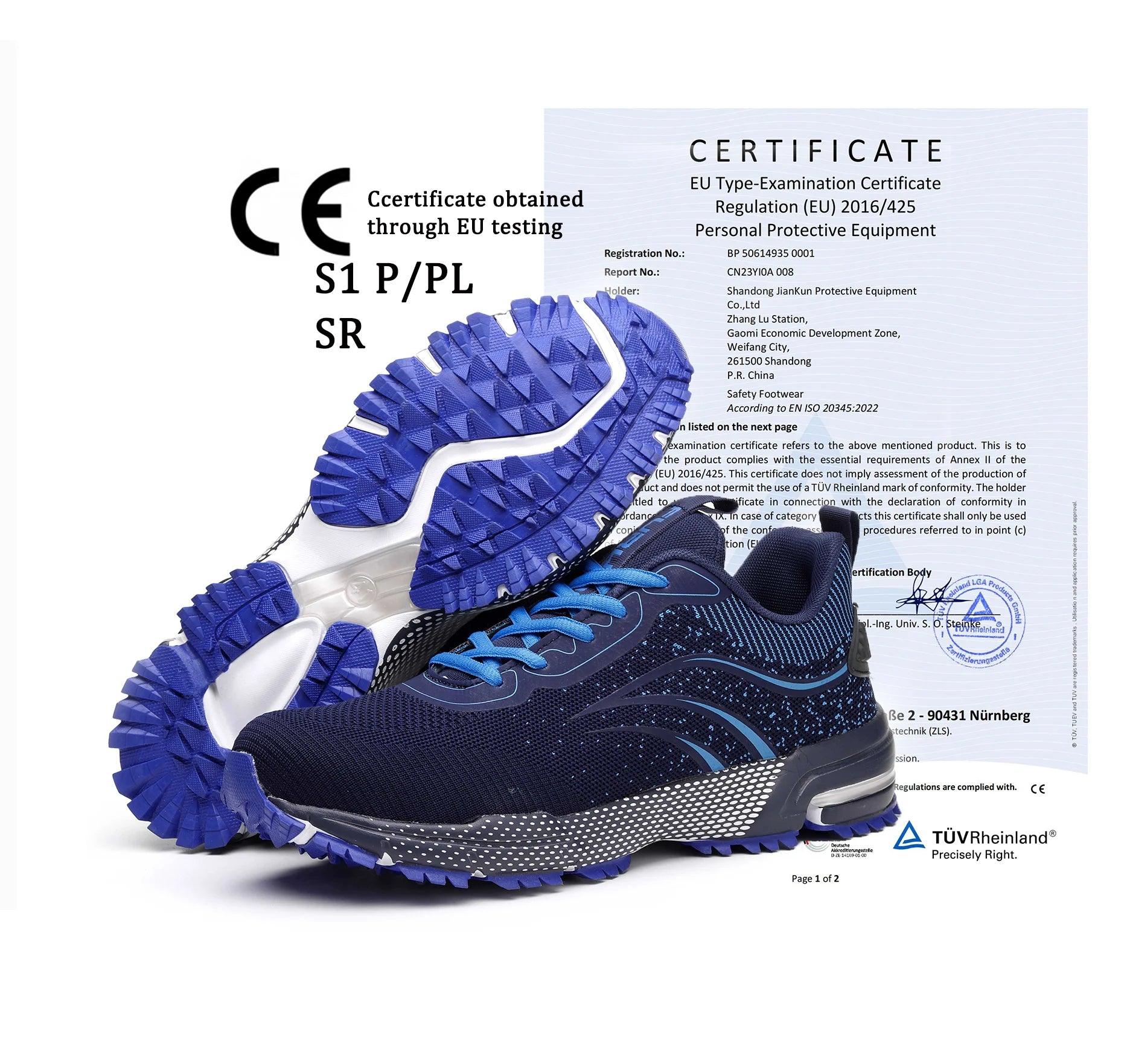 JIANKUN Men's Industrial Sport Safety Shoes Slip-On Steel Toe Construction Work Shoes Black Winter Protective