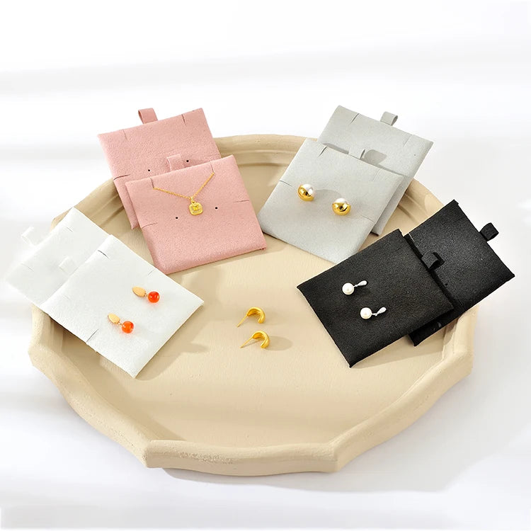 Custom Microfiber Jewellery Insert Card Display Bracelet Necklace Jewelry Cards for Earring and Necklace