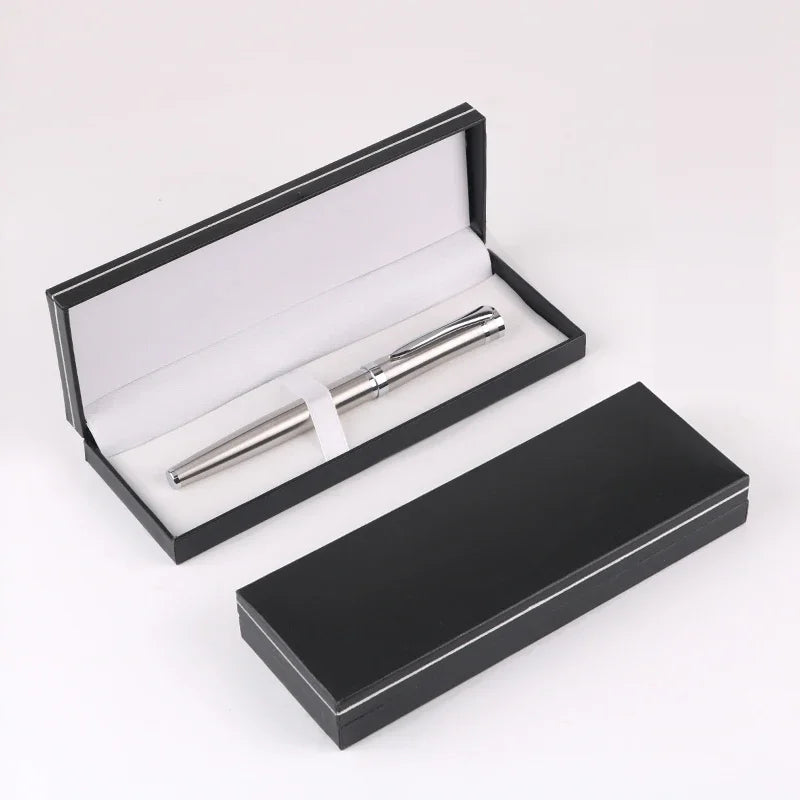 2026 Launched Luxury Design Colorful Red Blue White Silver Custom Business Executive Office Metal Gift Roller Pen Set with Bo