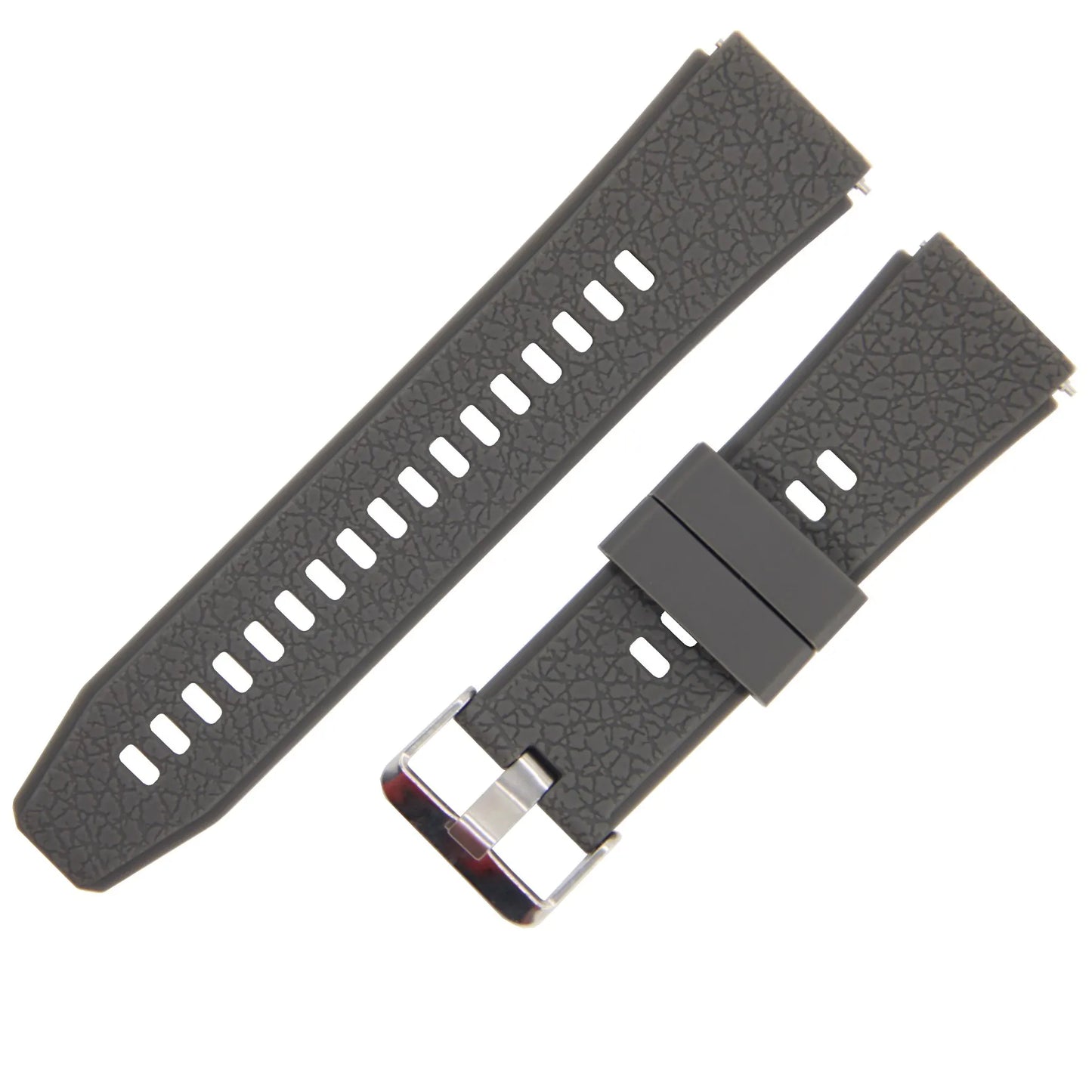 Boband 20mm 22mm Silicone Leather Grain Watch Strap for Garmin for Universal Replacement Smart Sport Watch Band
