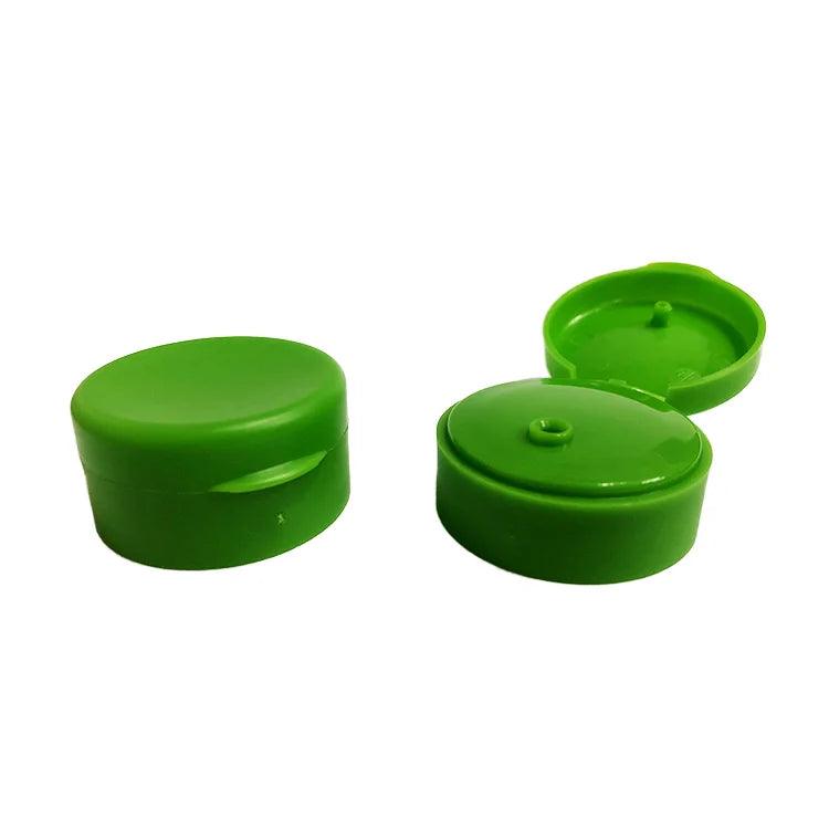 HAOTUO HT-C04 33/400 PP Plastic Non-Spill Matte Flip Top Cap for Cosmetics Shampoo Bottles