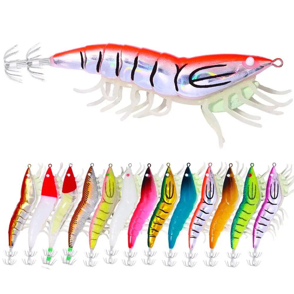 3.5# Topline Luminous Squid Hrimp Lure Squid Hooks for Wholesale Price