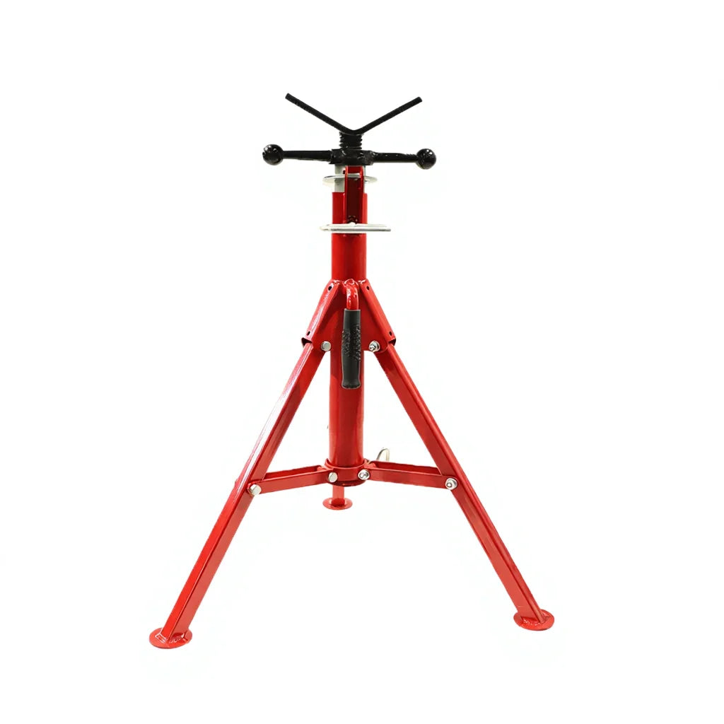Hot Sale ROCFLY Heavy Duty 12 Inches V Head Adjustable Pipe Support Stands 3-Year Warranty