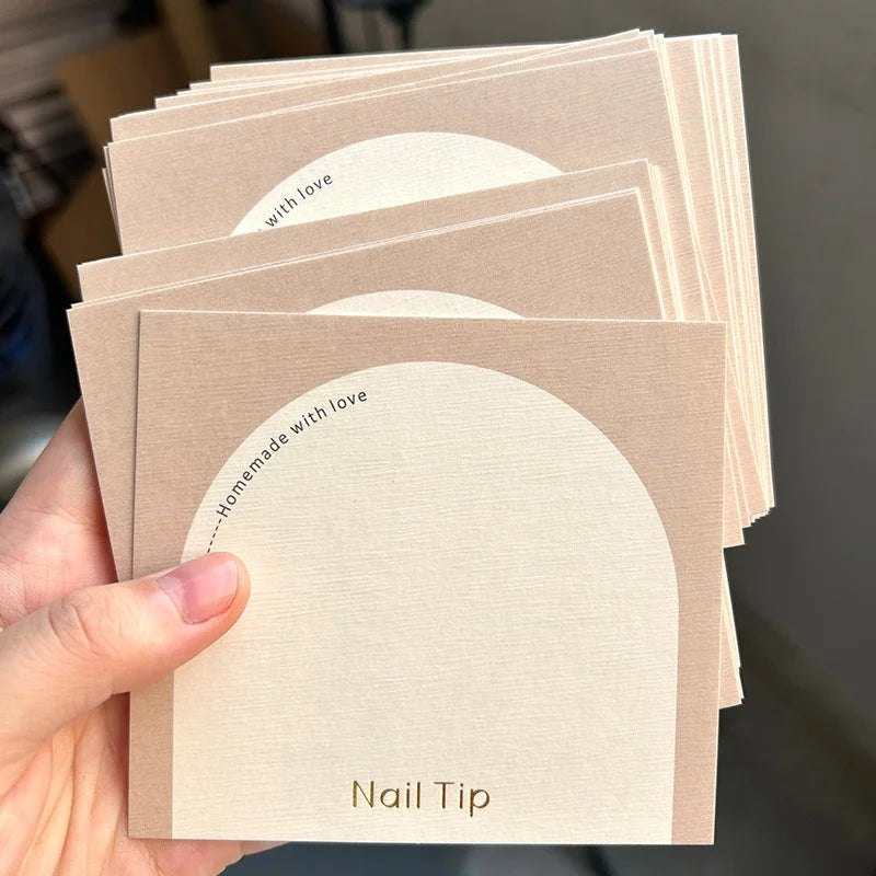 2024 Business Card Trends Fashion Jewelry Gift Card 400gsm Nail Care Paper Kraft Paper Coated Paper Business Card