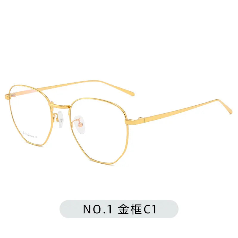 New Model Glasses Titanium  Frames  Titan Eyewear Glasses With Gold Silver Black Colors for Men and Women