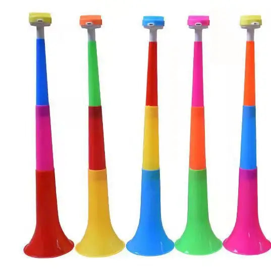 2026 Wholesale Cheap Metal Cheering Horn Toy Football Fans Cheer Trumpet with UV Printing Portable Promotional Product