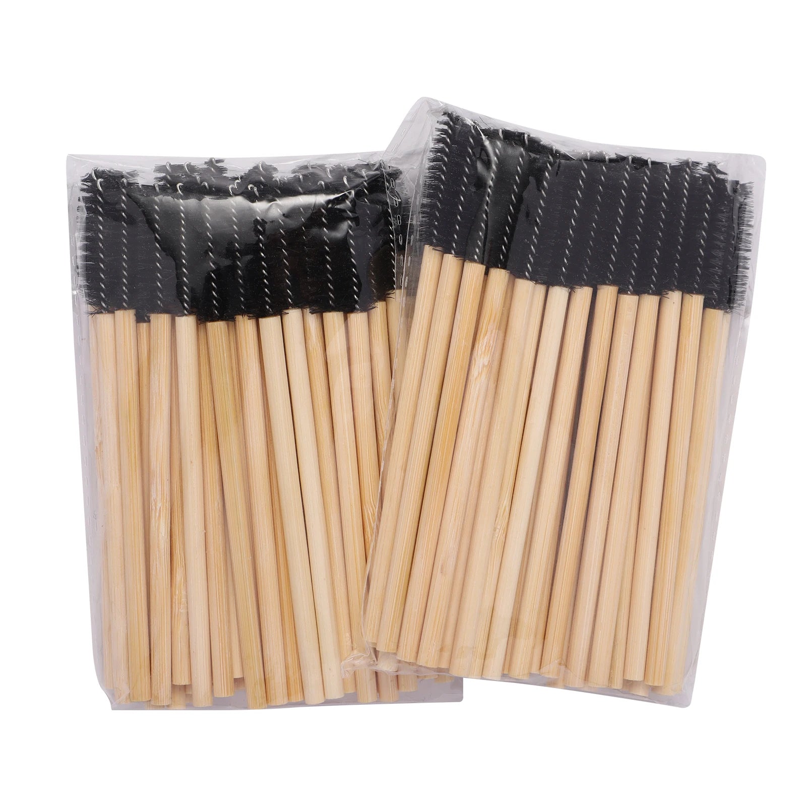 Eyelash Mascara Wands Disposable Eco-friendly Bamboo Handle Makeup Brushes Eye Lash Extension Tool Kit