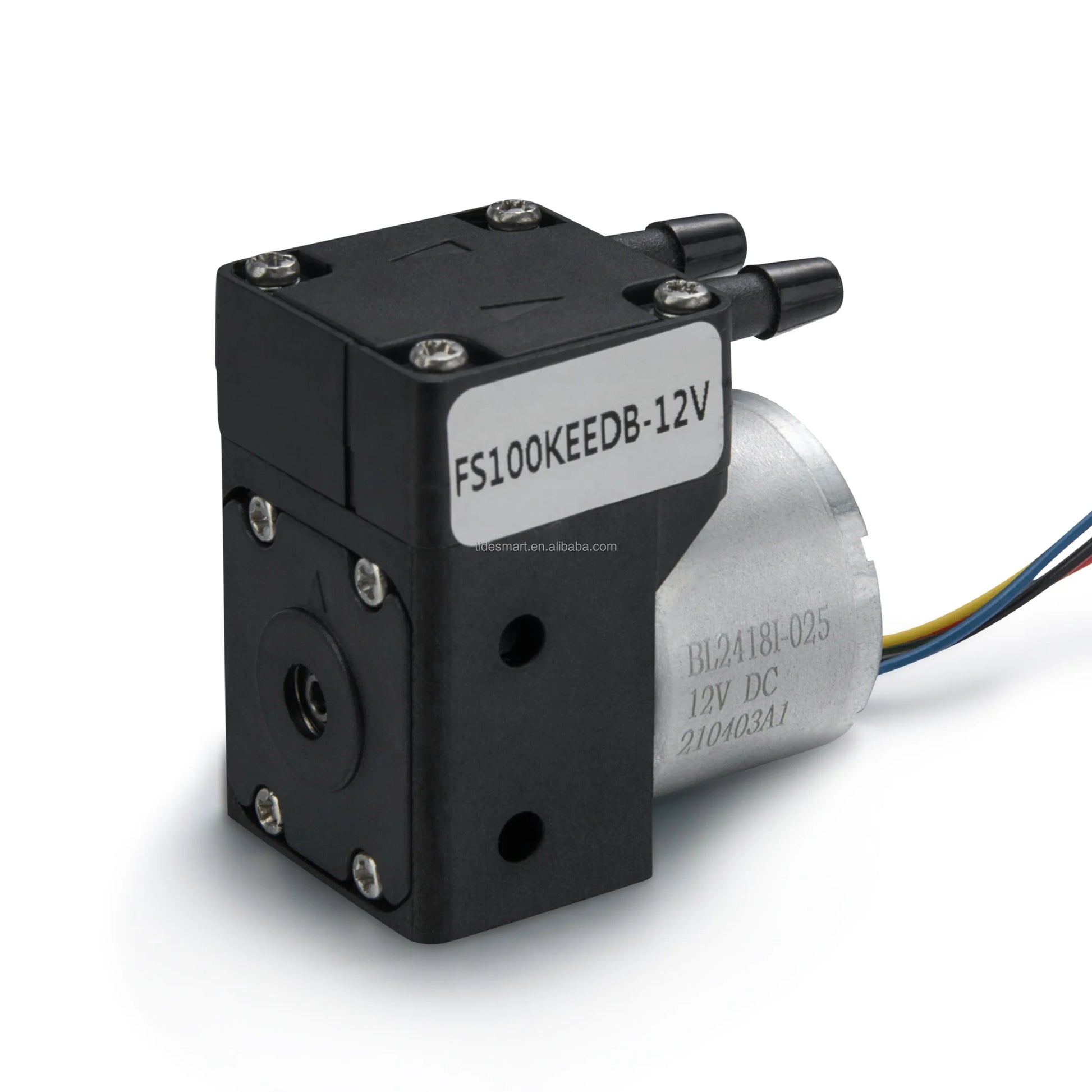 Fluidsmart FS100KEEDB-12V 12V Brushless DC Motor Micro Diaphragm Liquid Pump 20-180ml/min Low Flow Adjustable Mini Low Pump