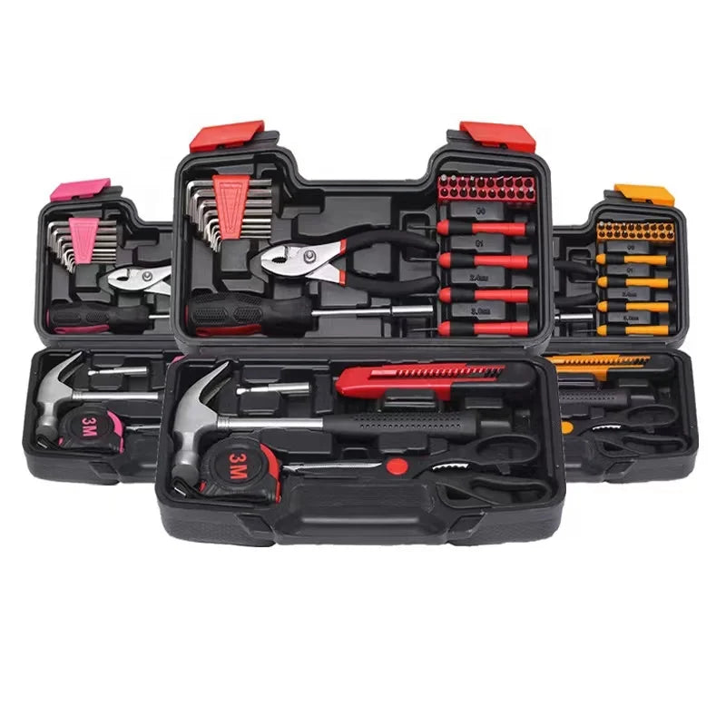 39 Pcs Professional DIY Hand Tools Kit for Home Household Basic Repairing VDE Portable Set in OEM Hard Case