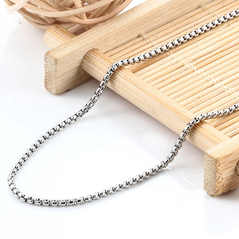Hot Sale Chain for Making Necklace and Bracelets Men Women Hip Hop Style Stainless Steel Chain for Making DIY Jewelry