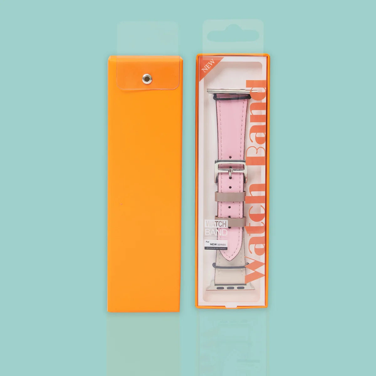 High Quality Smart Watch Bands Square Box Folder Packaging Coated Paper Recycled Materials for Rubber Watch Straps Premium Wa