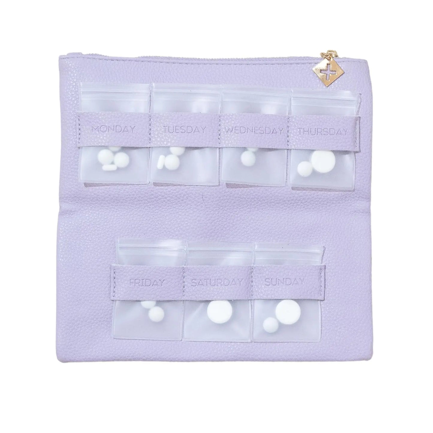 Hot Sale High Quality Weekly Pu Leather 7 Day Pill Box With Wallet Pill Box Pill Pouch