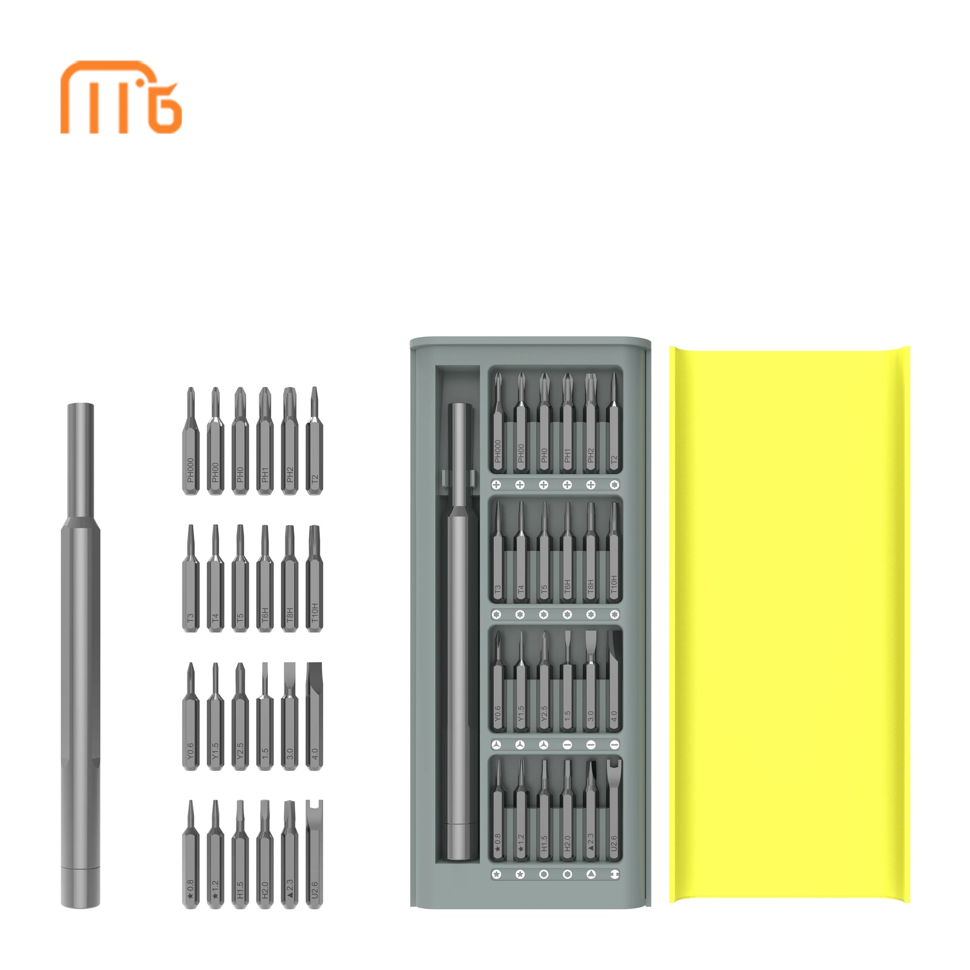 Mingtu 25 in 1 Precision DIY Grade Screwdriver Bit Set Customized OEM Support for Mobile Phones and Hand Tools