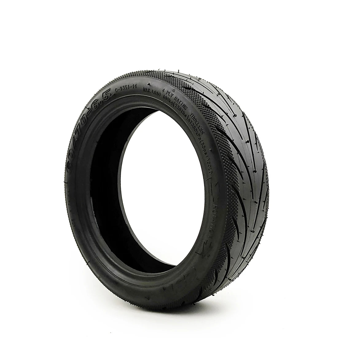 CST 10 Inch 60/70-6.5 Rubber Tubeless Scooter Tires for Front and Rear Tyres Explosion-Proof