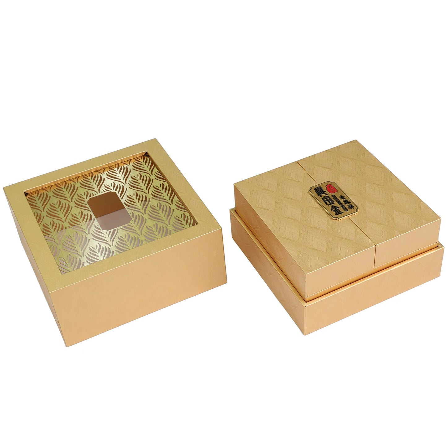 Cheap Handmade PU Velvet Leather Jewelry Packaging Box for Ring Earrings Necklace Cute Jewelry Custom Logo Customizable Surfa