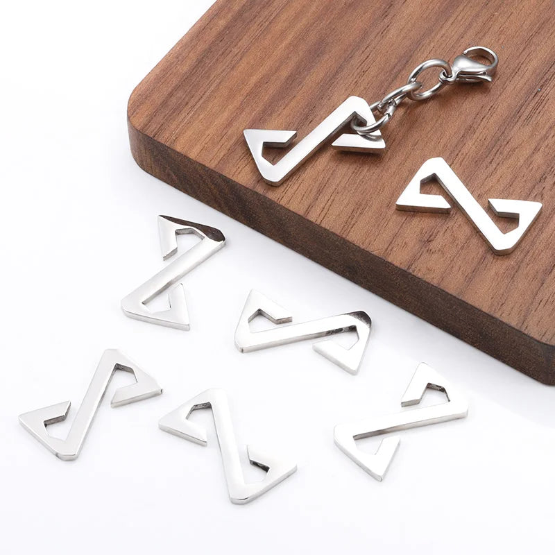 Unique Designer Pendant for Women Men Necklace Z Letter Stainless Steel Material Charms for DIY Jewelry Making