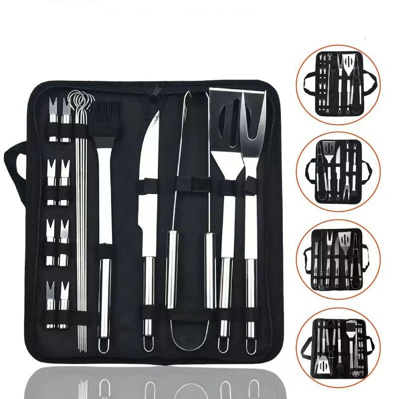 Gifts for Men Women Christmas BBQ Tools and Grill Accessories Stainless Steel BBQ Grill Tools Set