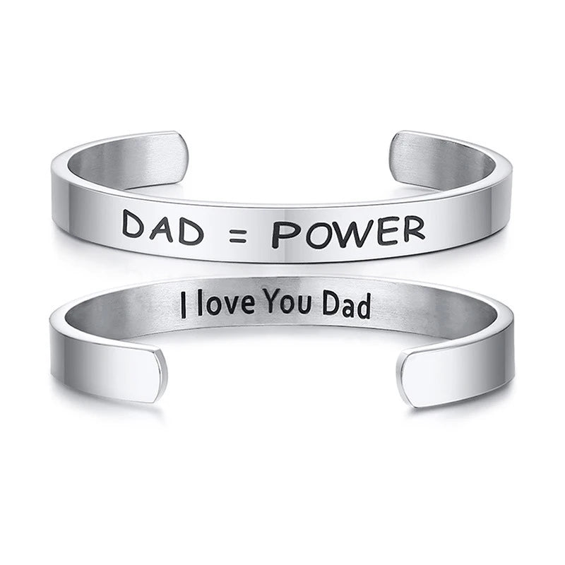 Custom Design Jewelry Men Stainless Steel Bracelets Father's Day Gifts Titanium Steel Jewelry Wholesale