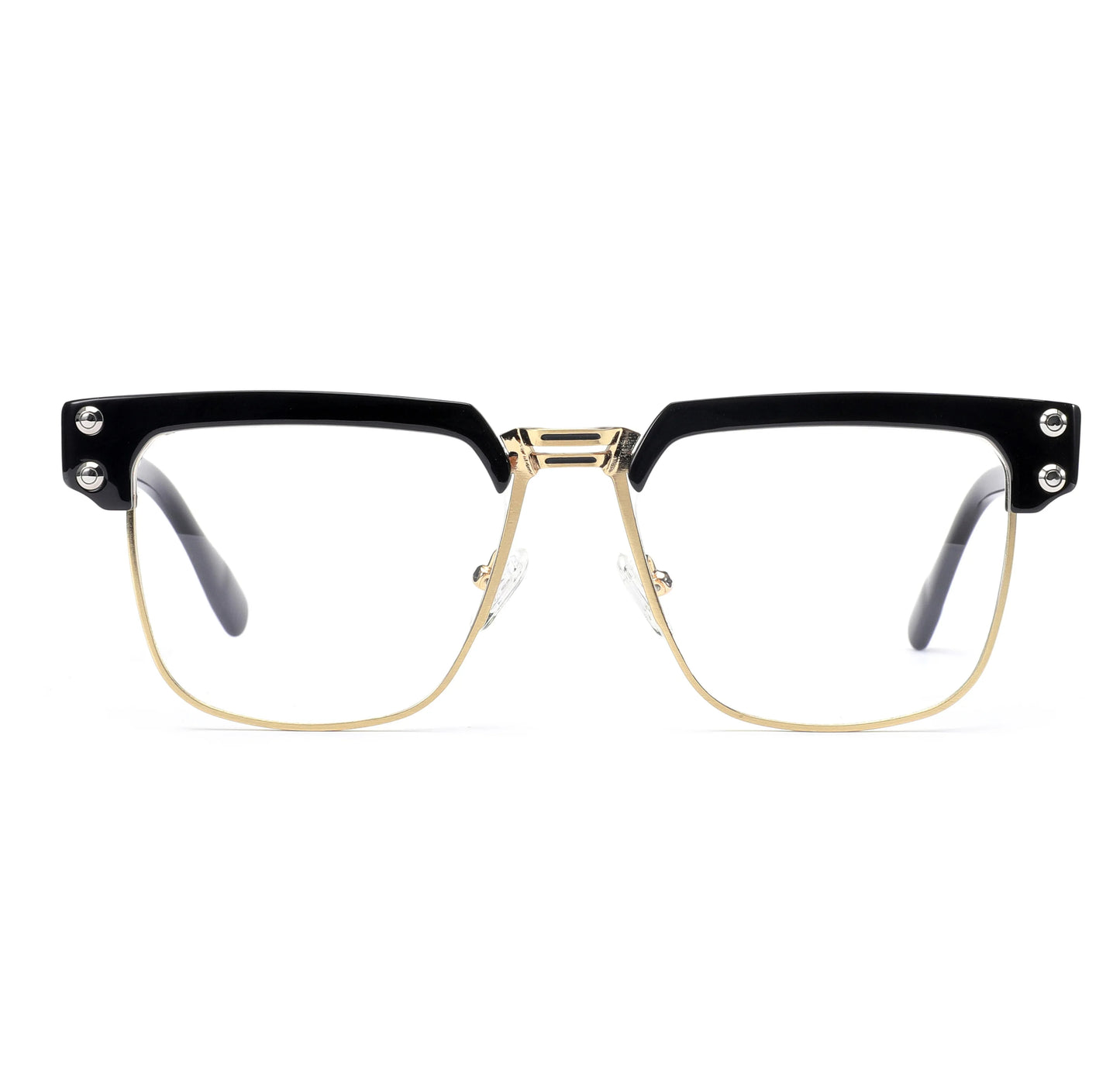 New Anti-blue Light Glasses Square Frame Flat Mirror Glasses Frame Men's and Women's Myopia Glasses