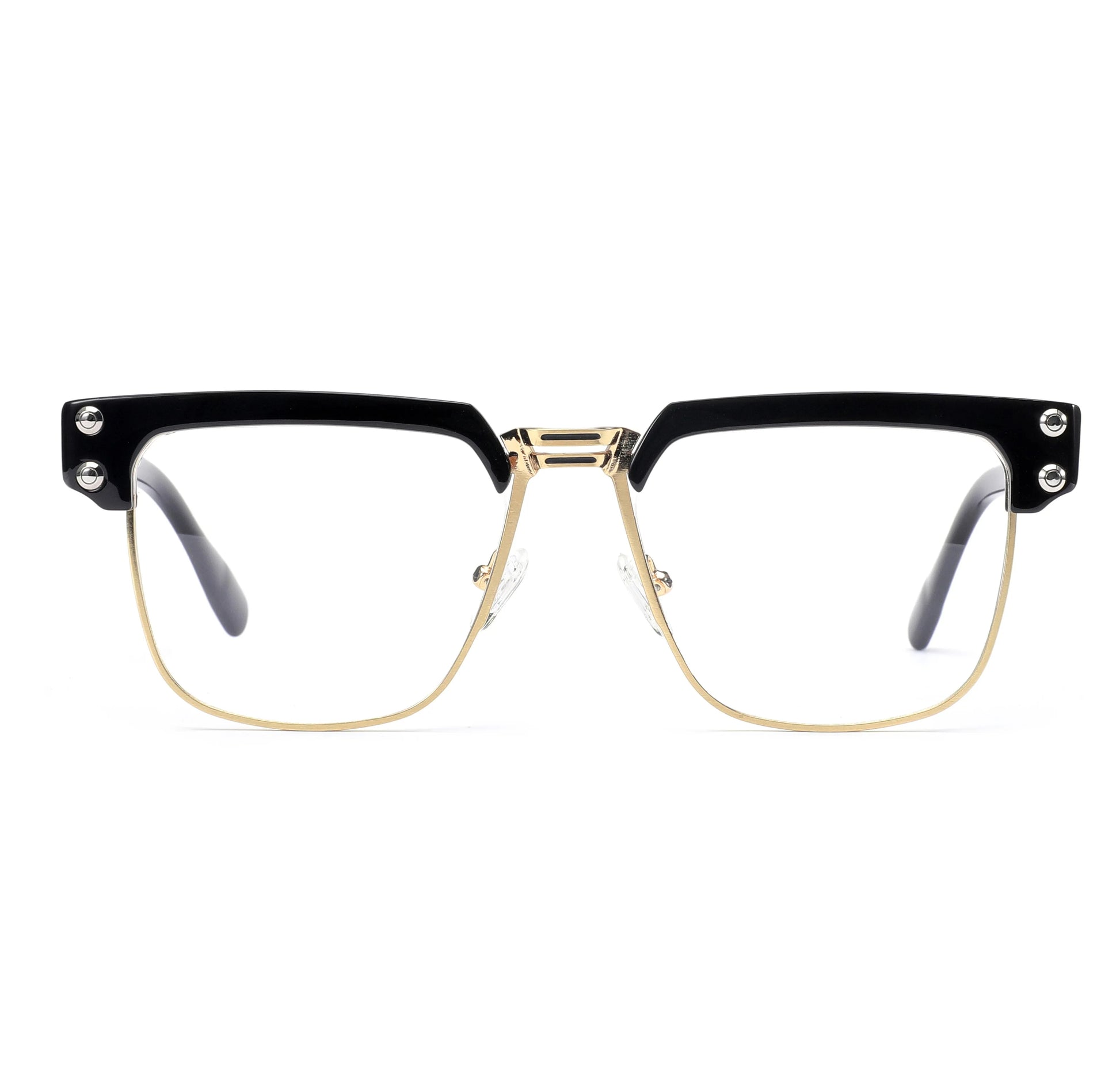 New Anti-blue Light Glasses Square Frame Flat Mirror Glasses Frame Men's and Women's Myopia Glasses