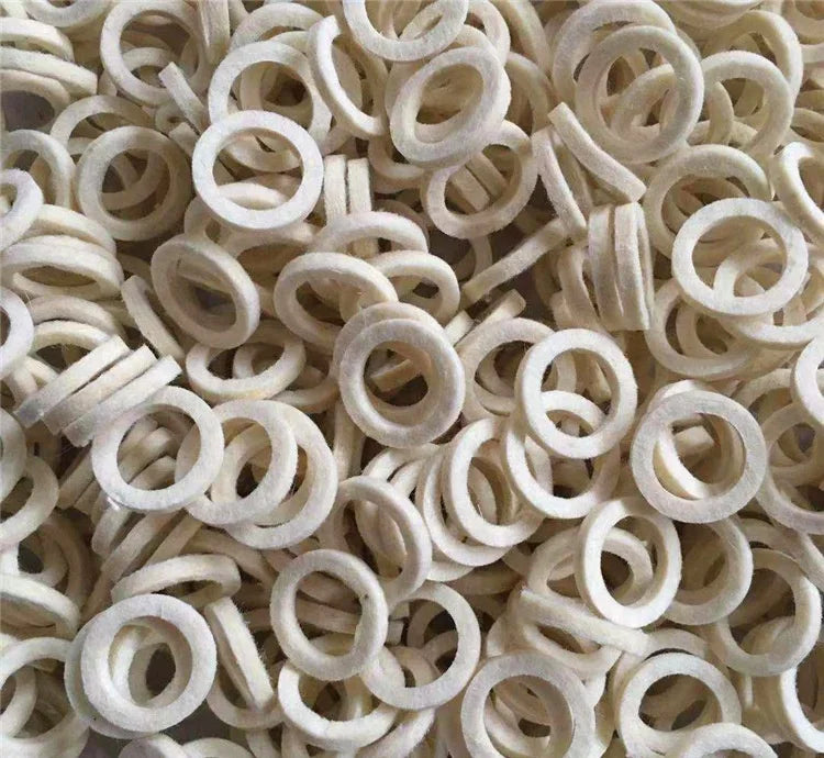 Industrial Use Dust Oil Seal Ring Wool Felt Gasket Felt Washer Plain Finish Customizable Size OEM Brand Automotive Oil Gas IS