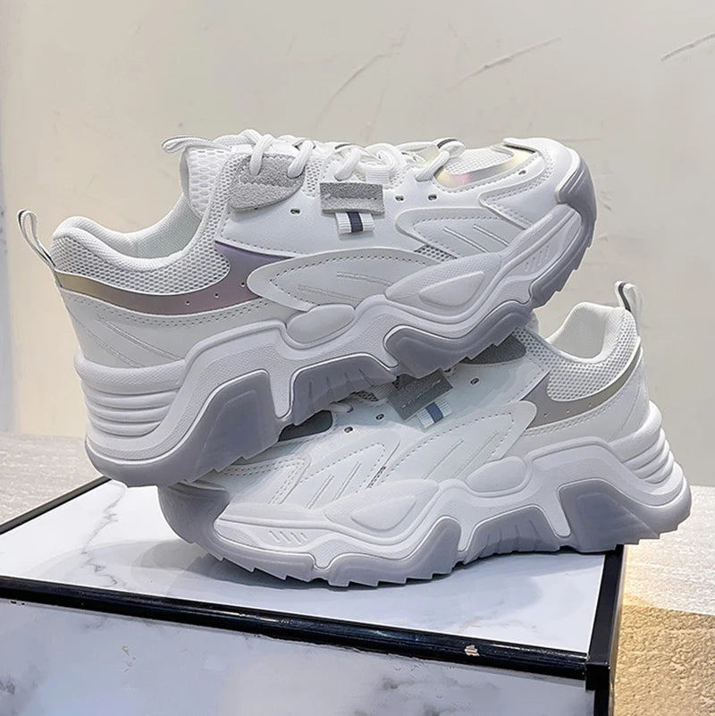 New Arrivals Fashion Casual Comfortable Walking Style Sport Shoes Women Comfort Sneaker Sports Walk Lace-up White Casual Shoe
