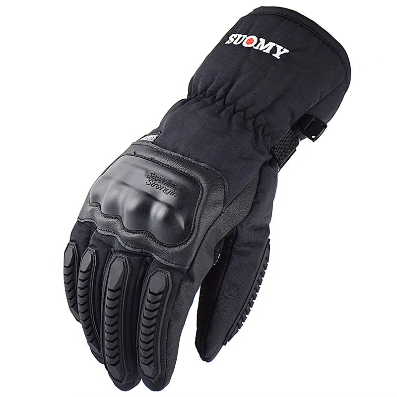 SUOMY Winter Men Women Gloves Touch Cold Waterproof Motorcycle Cycle Gloves Outdoor Sports Plus Velvet Warm Running Ski Glove