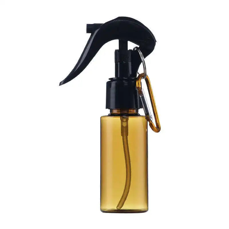 60ml Travel Hanging Hook Bottle Refillable Container Makeup Atomizer Keychain Bottle Trigger Empty Bottle Spray with Carabine