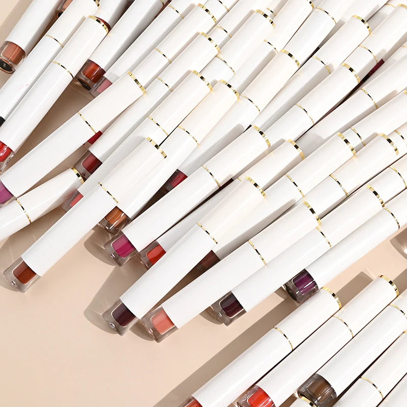 Makeup Lip Gloss 43 Colors Diamond Long Lasting Waterproof Glitter High Shine Lip Gloss and Matte Liquid Lipstick