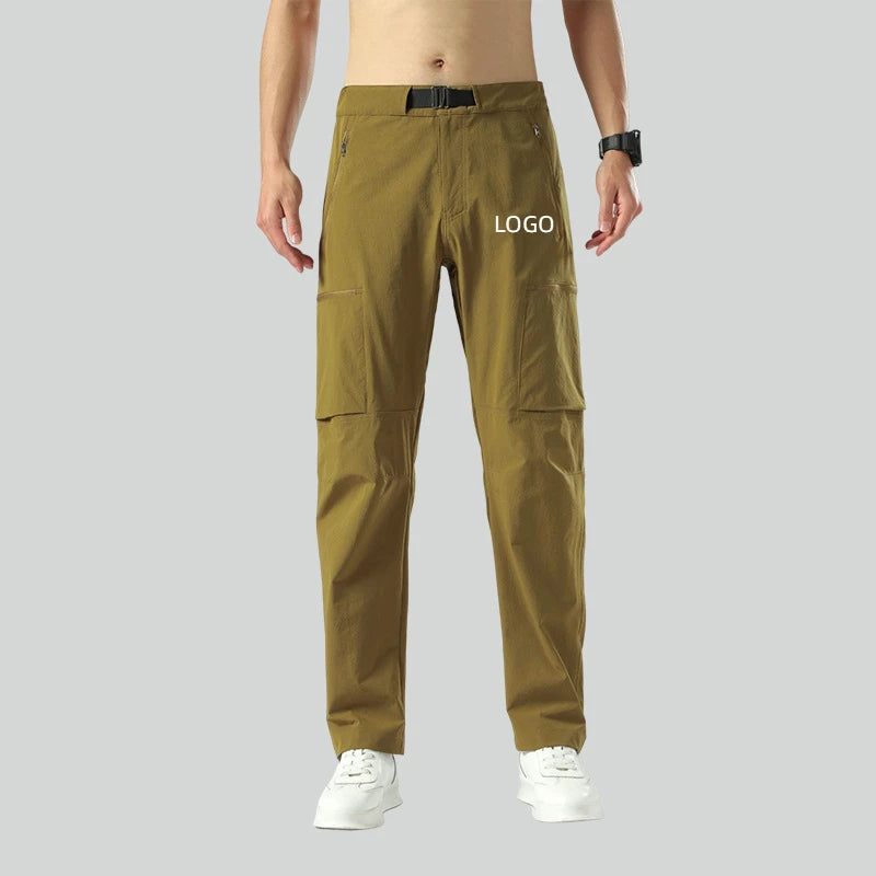 2024 New Spring Quick-drying Sports Trousers Men's Business Shirt Outdoor Wear-resistant Mountain Trousers