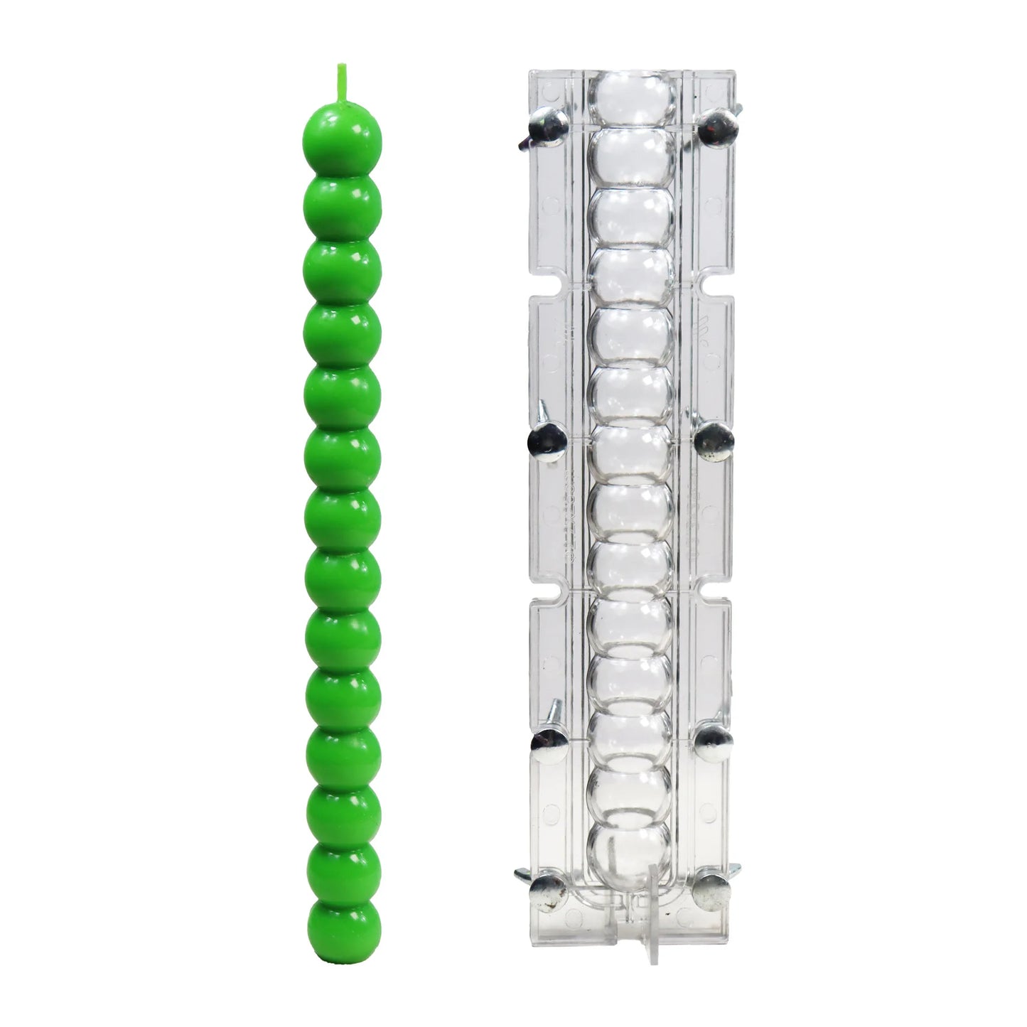 New DIY Homemade Pillar Bamboo JointCandle Making Mold Supplies Extra Long Tall  Piled Balls Shaped Clear Plastic  Candle Mol