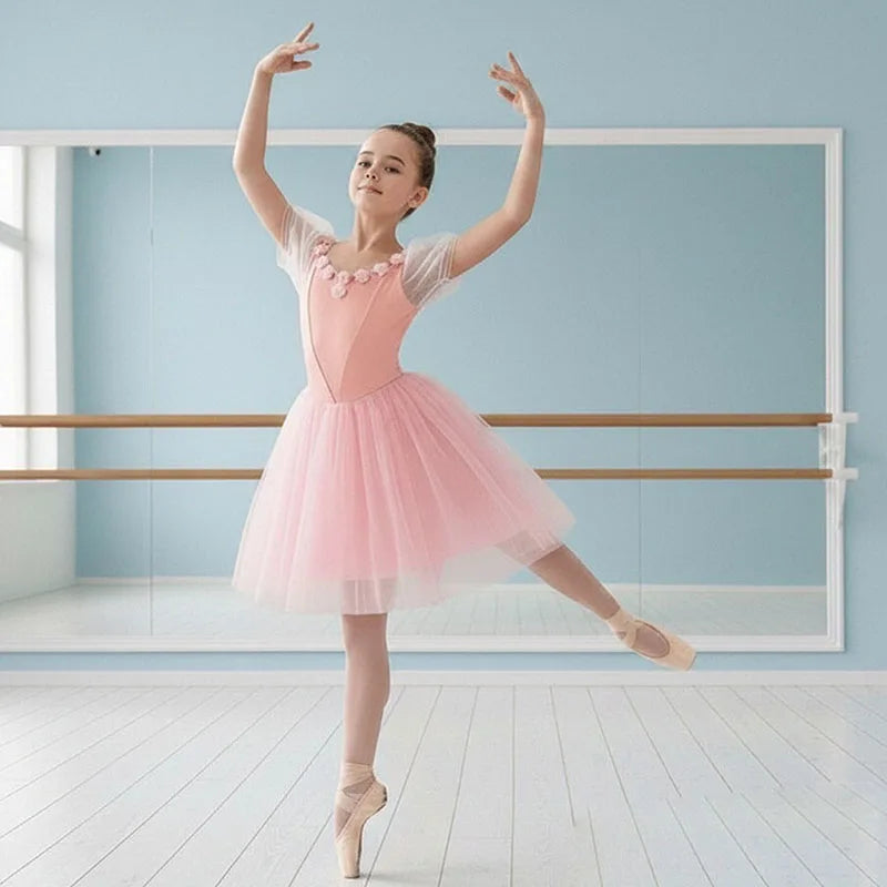 Wholesale Children's Princess Dress Ballet Girl Tutu Skirt Princess Puff Sleeve Evening Dress Children Cosplay Costume