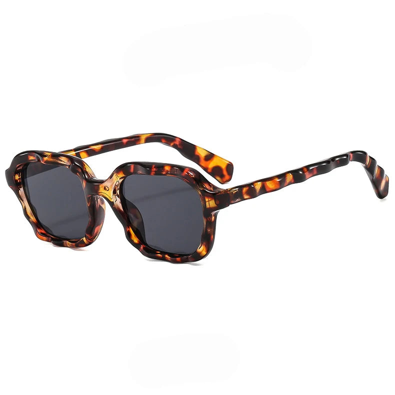 Twooo 89155 Colorful Wavy Frame Custom Shades UV400 Fashion Sunglasses