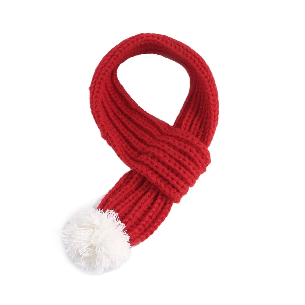 2022 Fashion Set Christmas Pet Warm Suit Dog Hat Pet Scarf Dog Cope Cat Hat Accessories Wool Fleece Christmas Pet Scarf Hat S