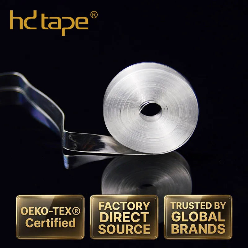 High Quality Anti-sweat 5mm clear Elastic Tpu Transparent Elastic Tape for Shoe Strap