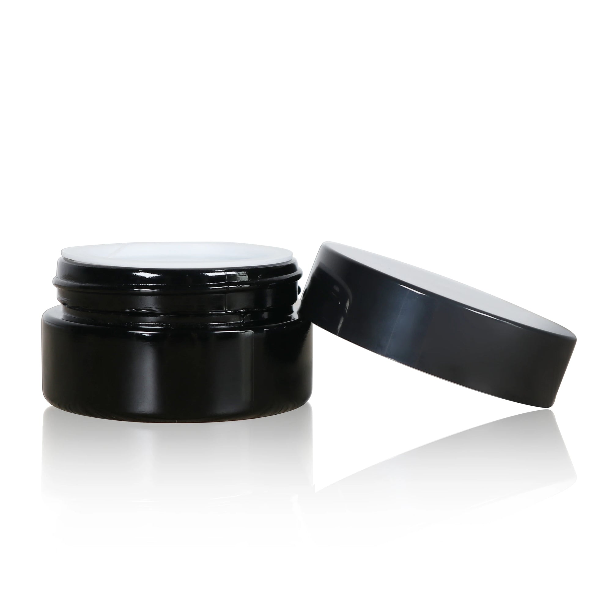 30g UV Black Violet Glass Jar Airtight Black Violet Glass Jar with Childproof Lid 30g Black Concentrate Violet Glass Jar