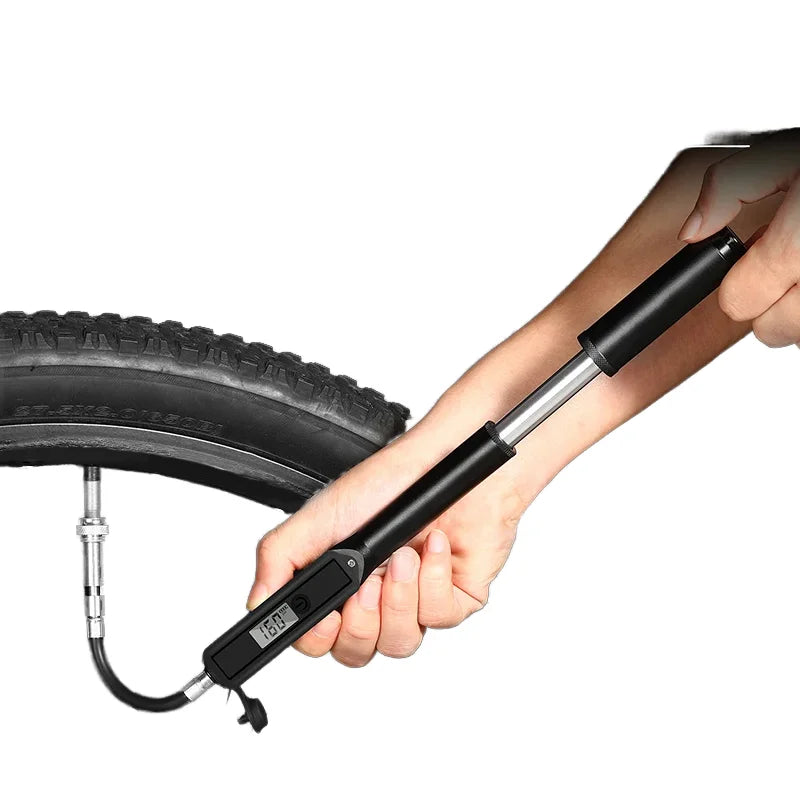 High Quality Portable Bicycle Pump Cycle Inflator Floor for Bike Tires Portable Bike Inflator