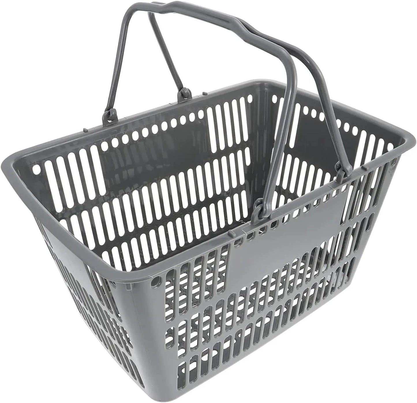 20 L  Supermarket Shopping Basket Grocery Basket With Handles Portable Large Plastic Shopping Basket for Retail Stores