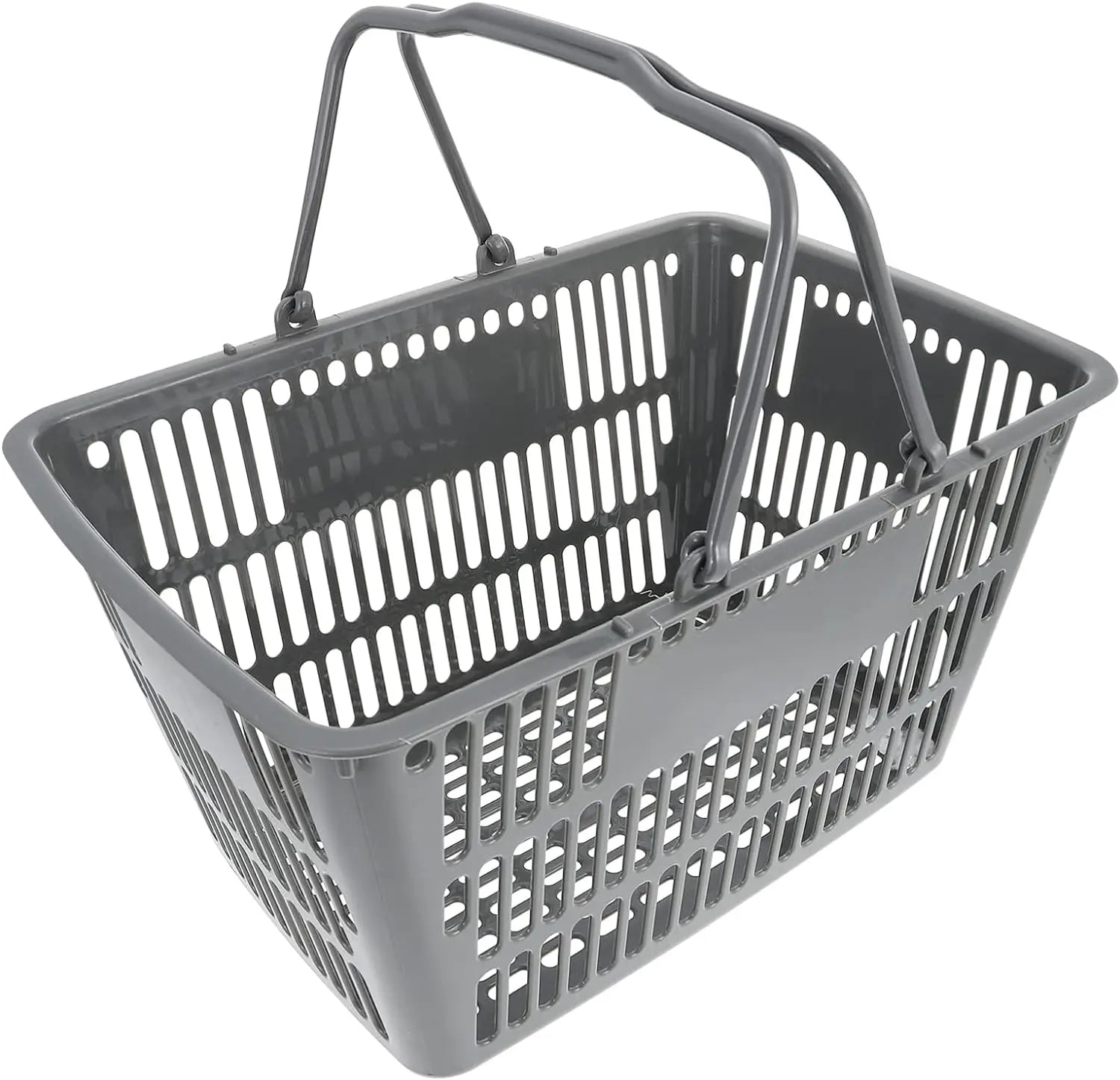 20 L  Supermarket Shopping Basket Grocery Basket With Handles Portable Large Plastic Shopping Basket for Retail Stores