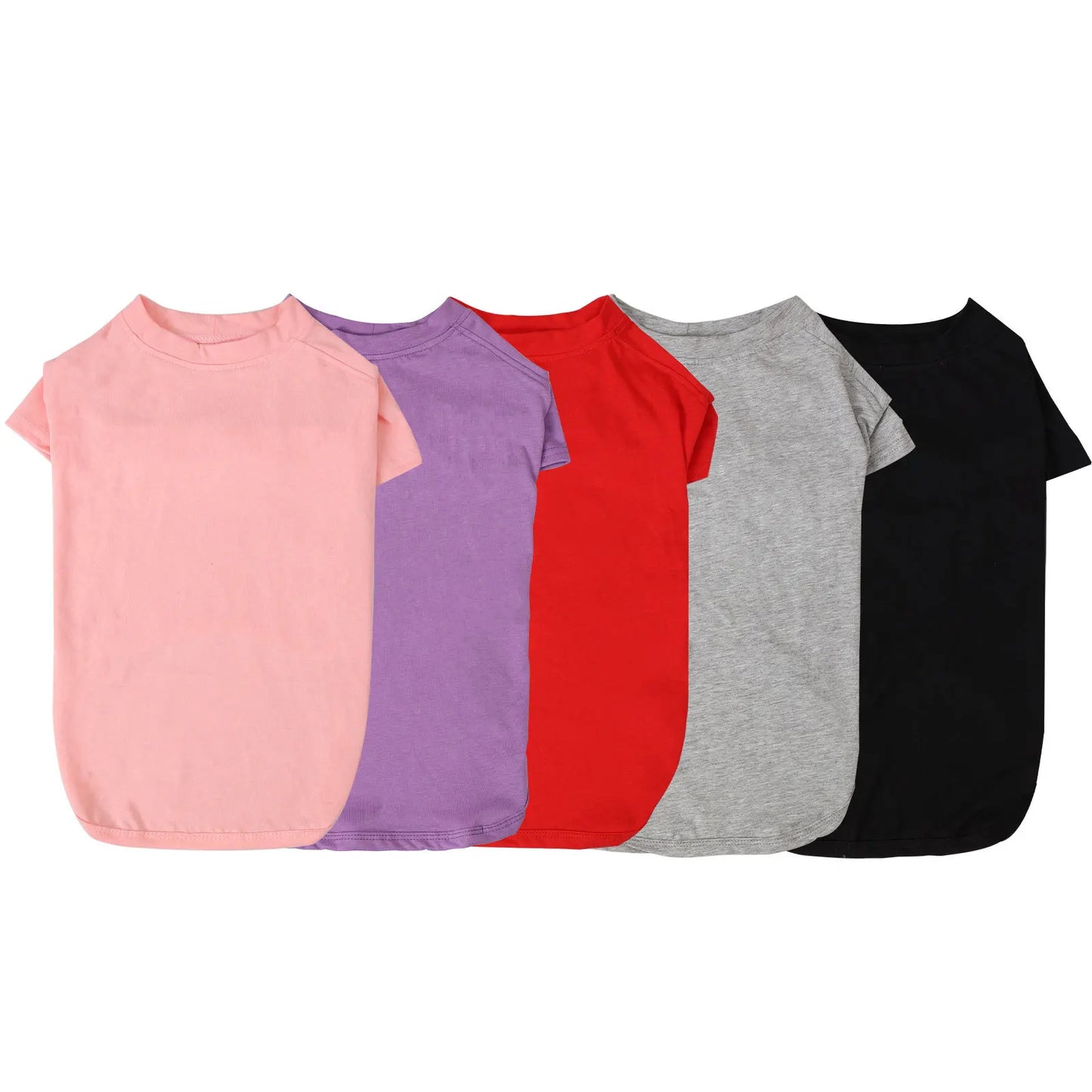 JXANRY XS-5XL Cotton Pet Blank Shirt for Puppy & Dog Summer Popular Sublimation Printing Coat for Small Medium & Large Dogs