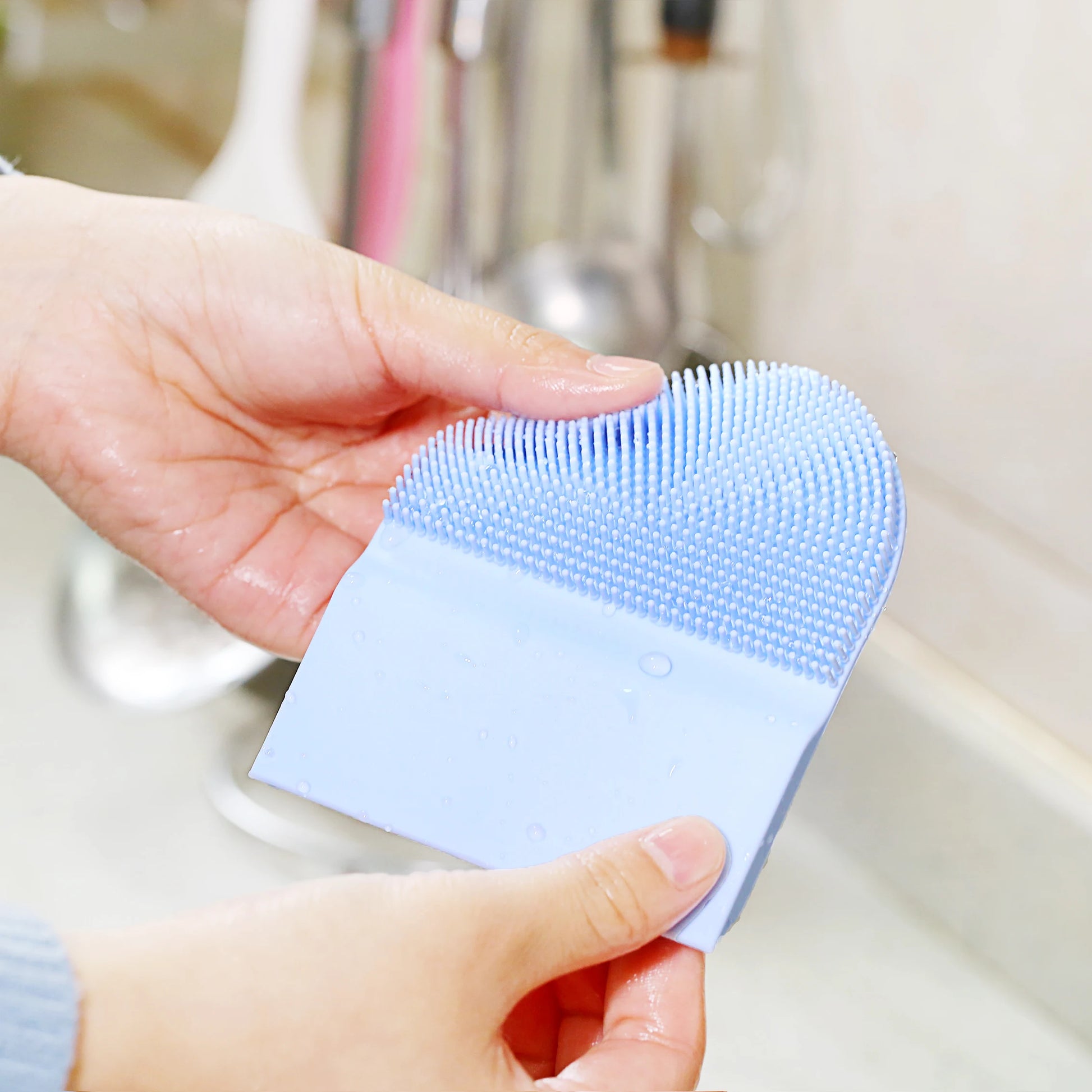 Creative Mini Round Dish Brush Silicone Toilet Cleaning Brush Silicon Dish Cleaning Products Kitchen Scrub Brush