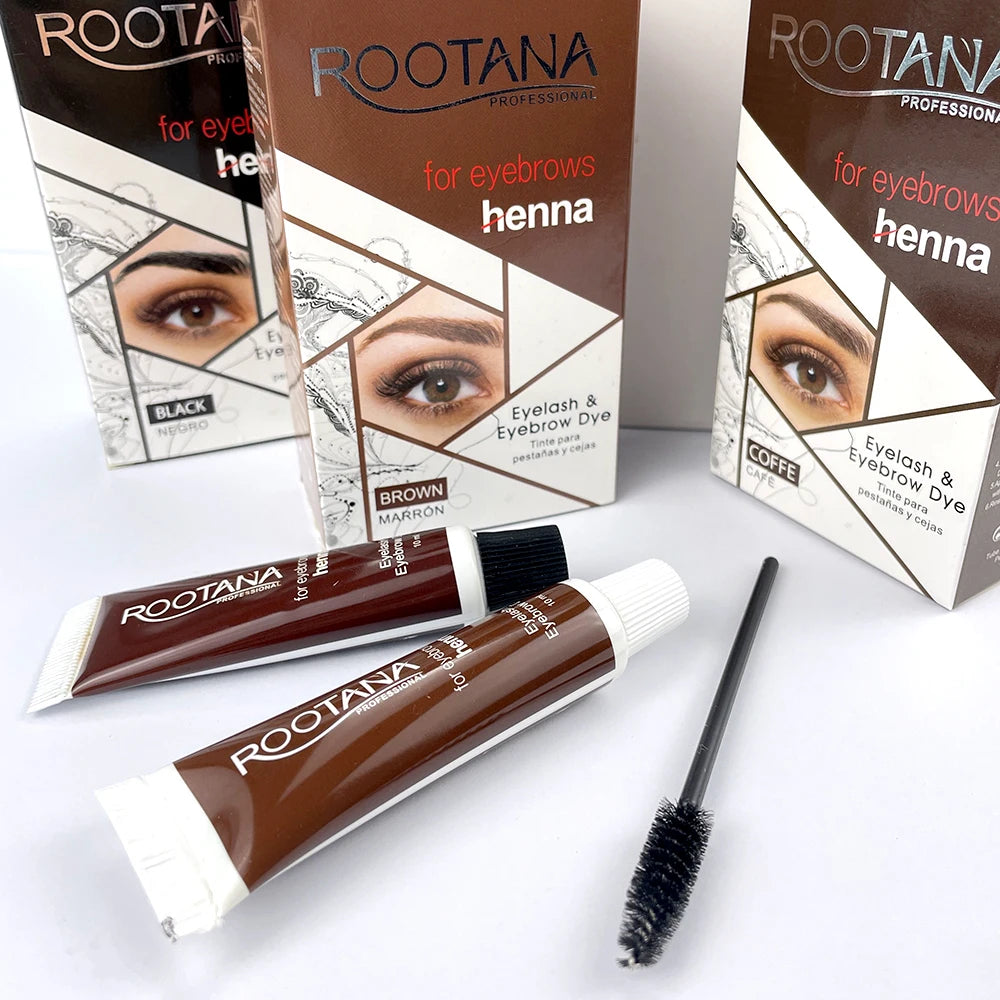 Professional Best Henna Cejas Kit Lash and Brow Tint Eyebrows Instant Brow Dye Kit Hennah Brows Henna Tint Kit Private Label