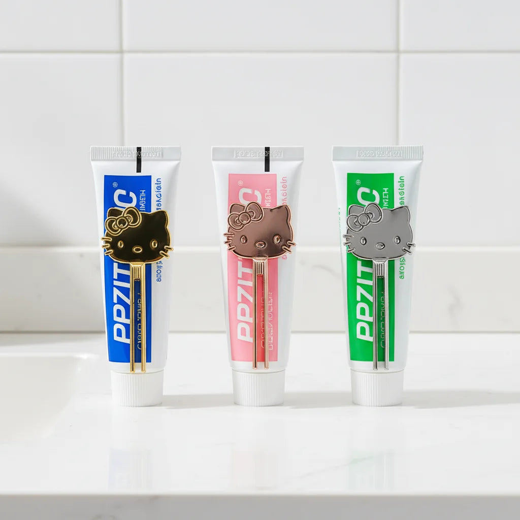 Wholesale Eco-Friendly Zinc Alloy Facial Cream Toothpaste Dispenser Metal Key Shape Rolling Tube Squeezer for Home Bathroom U