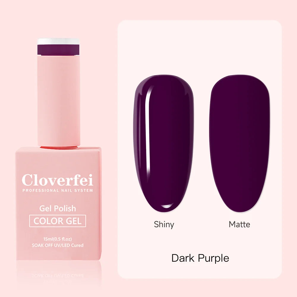 Cloverfei Wholesale 15ml Uv Led Gel Polish Set Nail Lacquer Varnish Soak Off Vegan Led Uv Gel Nail Polish