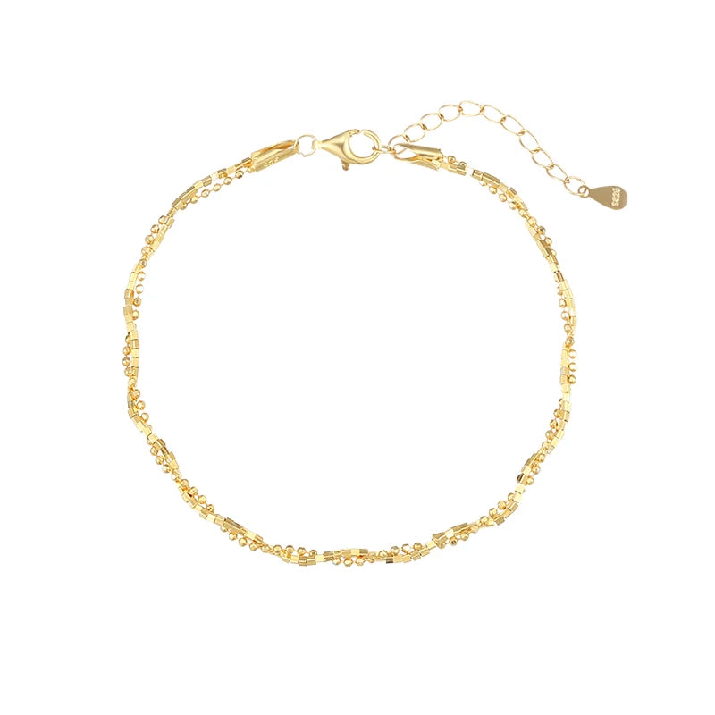 Trendy Chain Plated Bracelets Girls Wholesale Minimalist Bracelet Gold Sterling Silver Silver Jewelry Silver 925 3-15 Days N/